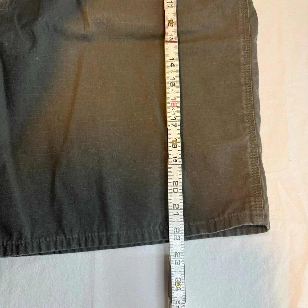 Vintage Carhartt Men Ripstop Shorts‎ Green Gorpcore Workwear Utility 42 Outdoor